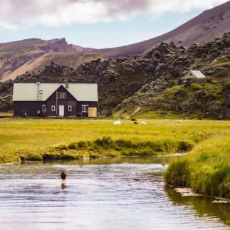 A moment from the Landmannalaugar highlands tour