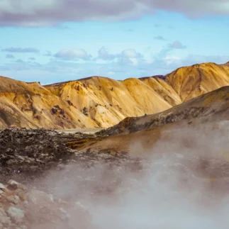 A moment from the Landmannalaugar highlands tour