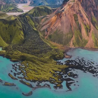 A moment from the Landmannalaugar highlands tour