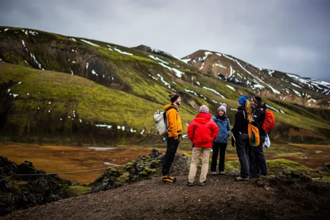 A moment from the Landmannalaugar highlands tour