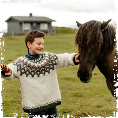A moment from Morning With the Horses at Mr Iceland farm