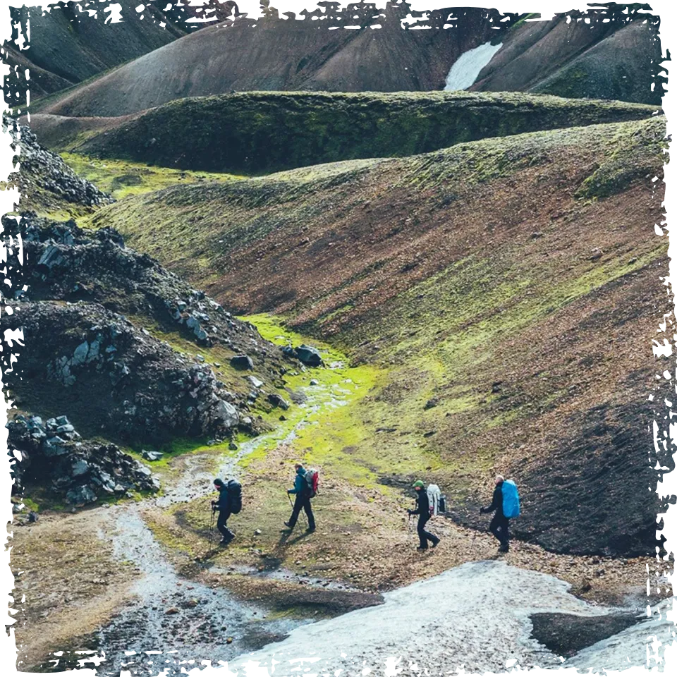 A moment from the Landmannalaugar highlands day tour