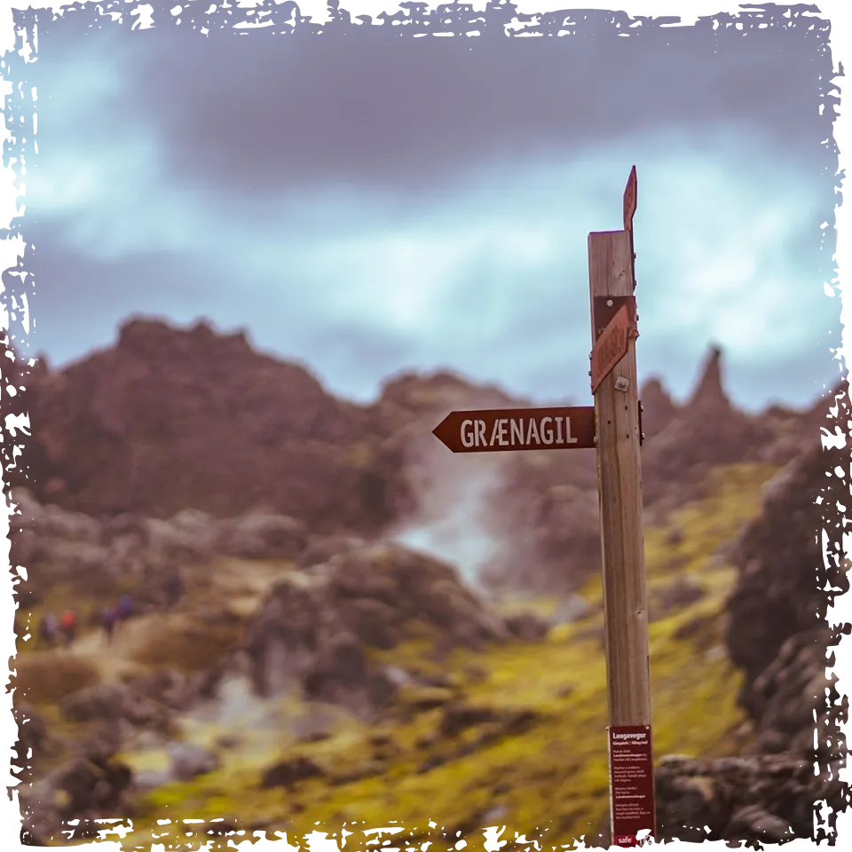 A moment from the Landmannalaugar highlands day tour