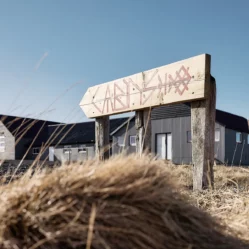 Detail of the cabins signal at Mr Iceland farm