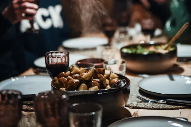 Dining at the horse farm of Mr Iceland