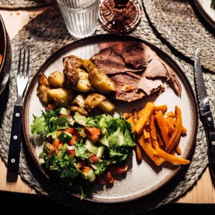 Dinner at Mr Iceland farm