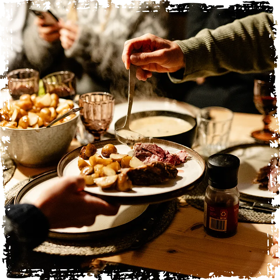 Enjoy shared food at Mr Iceland table