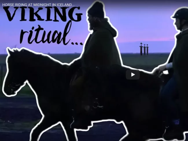 Horse riding at midnight in Iceland - Elphick.Event.Ponies