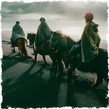 Horseback special tour to the Black Sand Beach