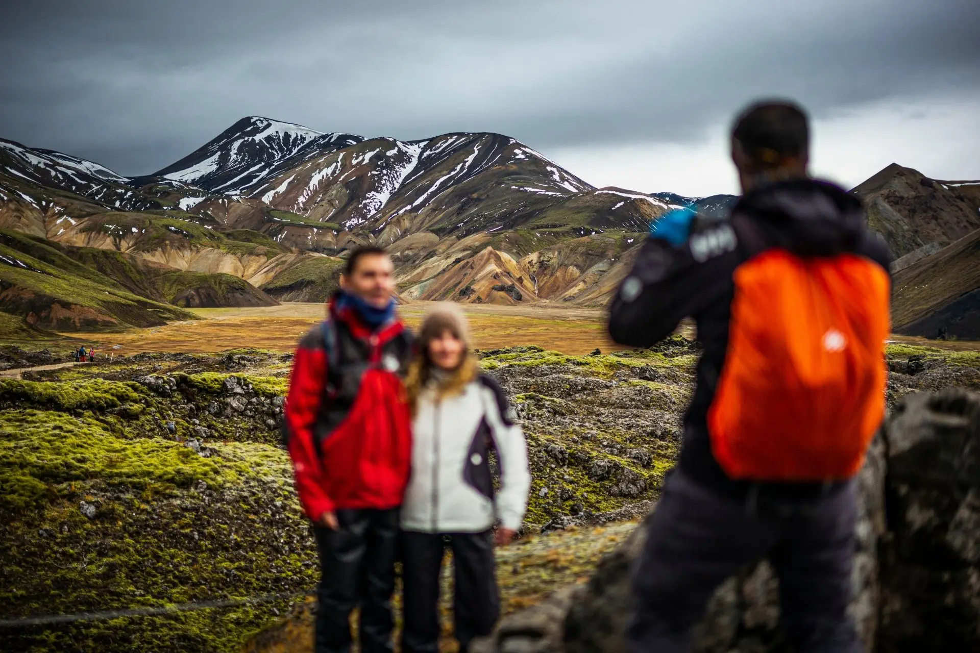 A moment from the Landmannalaugar highlands tour