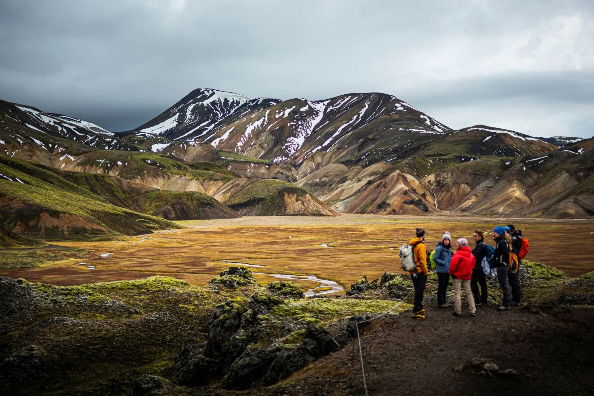 A moment from the Landmannalaugar highlands tour