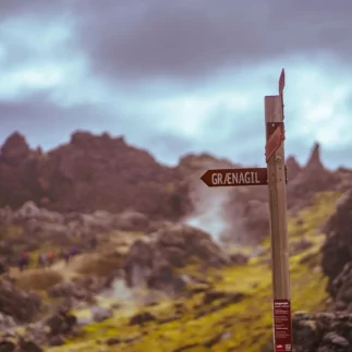 A moment from the Landmannalaugar highlands tour