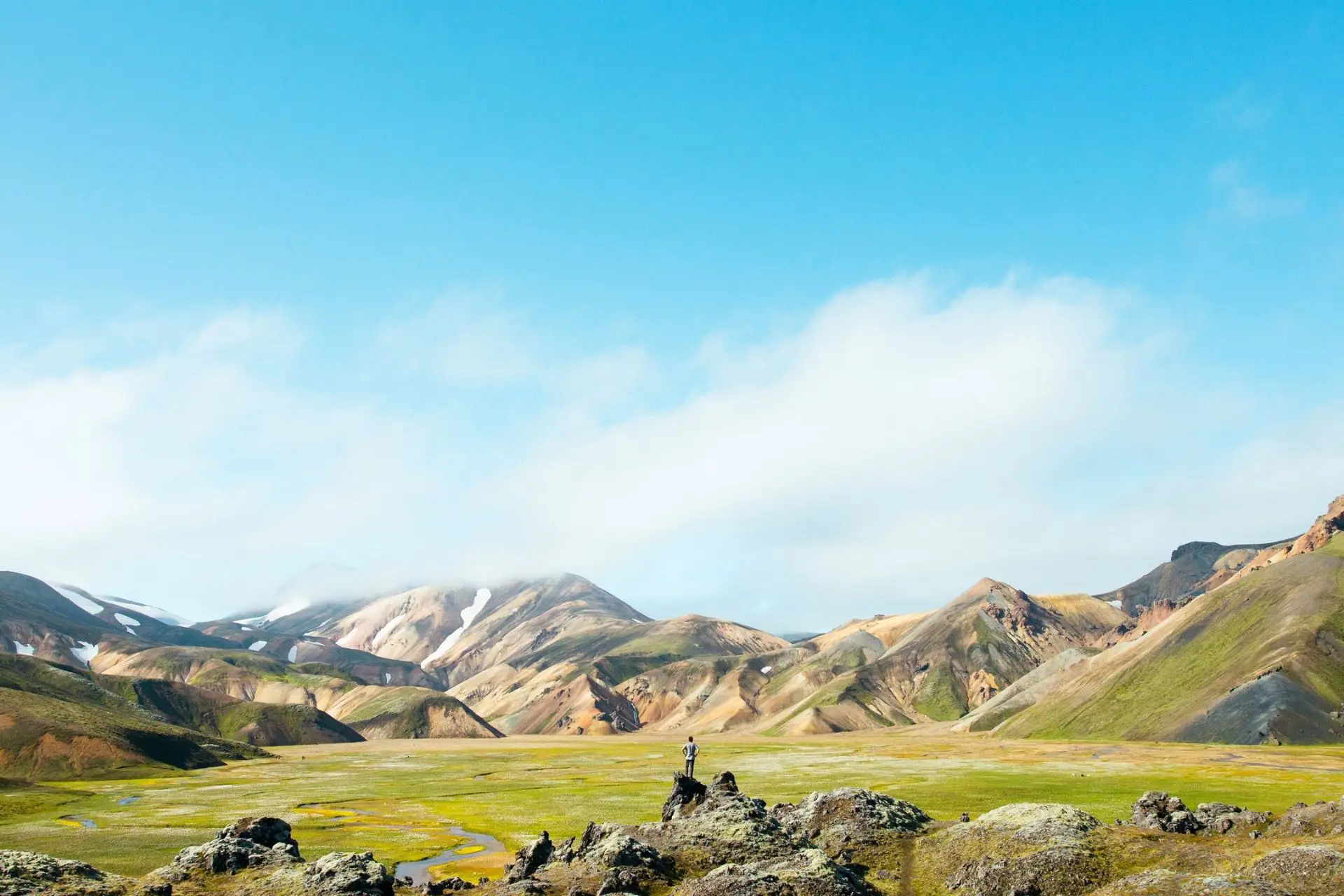 A moment from the Landmannalaugar highlands tour