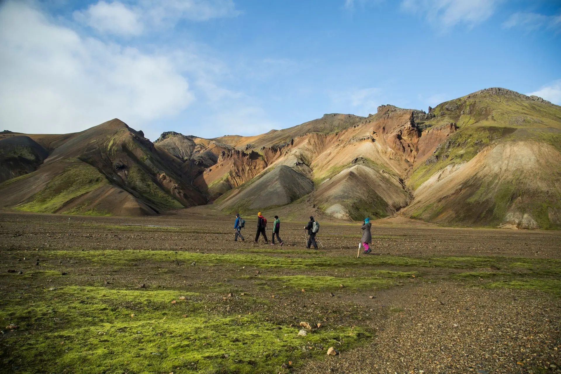 A moment from the Landmannalaugar highlands tour