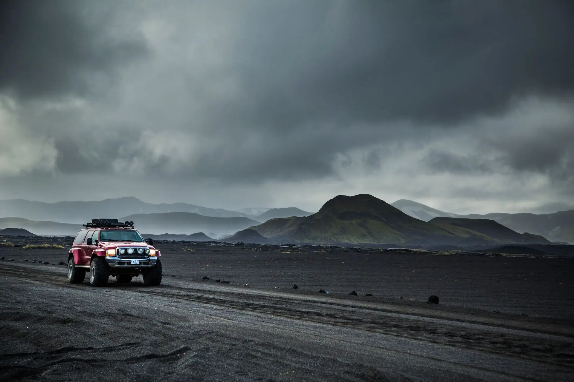 A moment from the Landmannalaugar highlands tour