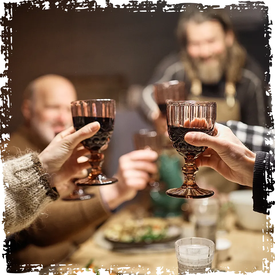 Love life and toast with joy