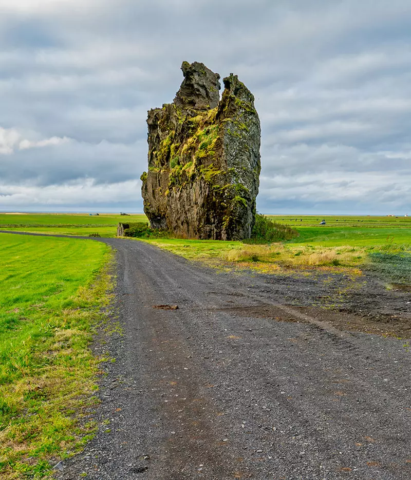 Eyjafjöll giant lonely rock