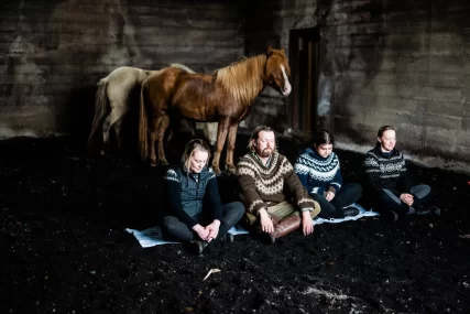 My Iceland - yoga meditation before horse riding