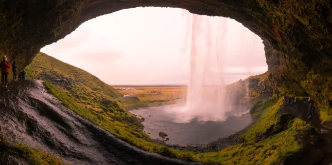 Seljalandsfoss waterfall in South Iceland