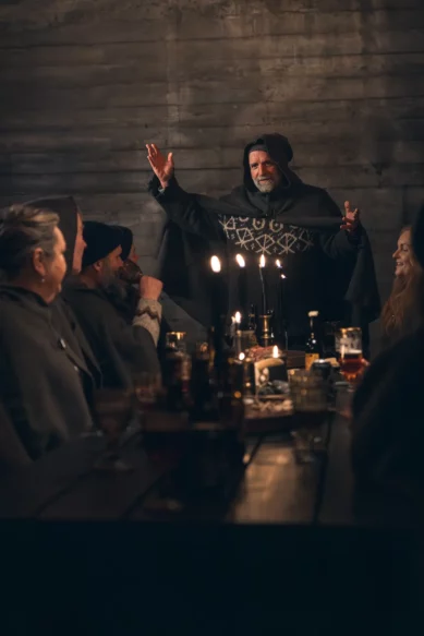 Valdimar Flygenring tells Icelandic myths and legends at candlelit Story Night