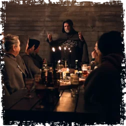 Viking story night at Mr Iceland farm with friends