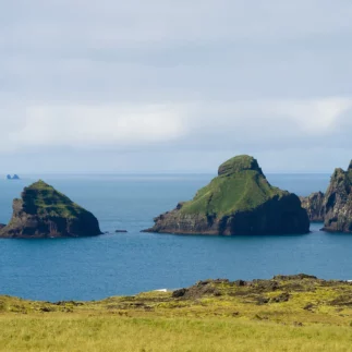 Westman islands beach day view Iceland landscape